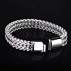 Punk Style 304 Stainless Steel Curb Chain Bracelets for Men WGFAED6-02-3
