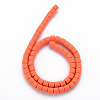 Polymer Clay Bead Strands CLAY-T001-C36-4