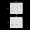 4Pcs 2 Style Pendant Silicone Molds X1-DIY-LS0003-26-2