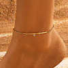304 Stainless Steel Link Chain Anklet for Women WG34D3C-04-1