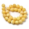 Natural Yellow Jade Beadd Strands X-G-A274-A01-14mm-3