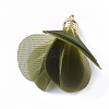 Organza Fabric Pendants X-FIND-T061-001-2