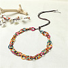 Bohemian Style Dyed Colorful Coconut Beeded Imitation Leather Cord Waist Belly Chains for Women FS-WGCE780-01-1