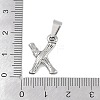 Non-Tarnish 304 Stainless Steel Pendants STAS-F235-01P-X-3