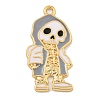 Halloween Alloy Enamel Pendants ENAM-H045-01G-09-1