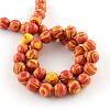 Dyed Synthetical Gemstone Round Bead Strands G-Q939-01A-M-3