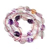 Natural Colorful Fluorite Beads Strands G-G182-C03-01-3