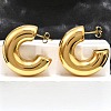 Ion Plating(IP) 316 Surgical Stainless Steel Stud Earrings for Women EJEW-C053-02G-4