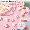 52Pcs 26 Styles UV Plated Acrylic European Beads OACR-SP0002-36-6