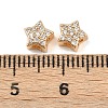 Brass Micro Pave Clear Cubic Zirconia Multi-Strand Links KK-K407-43G-3