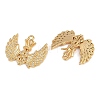 Brass Micro Pave Cubic Zirconia Pendants KK-F910-11G-2