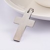 Cross with Fish 304 Stainless Steel Enamel Pendants STAS-F016-13P-2