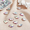 50Pcs Pointed Back Glass Rhinestone Cabochons RGLA-LP0001-06C-1