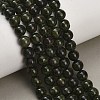 Natural Green Diopside Beads Strands GG-CBA993B-A01-8mm-1