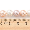 Electroplated Shell Pearl Beads Strands X-SHEL-F008-03B-06-4