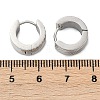 304 Stainless Steel Polishing Effect Hoop Earrings EJEW-M001-30P-5