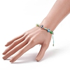 Resin Evil Eye Braided Bead Bracelet BJEW-JB08414-3