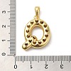 Brass Micro Pave Cubic Zirconia Pendants KK-E061-03G-17-3