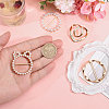 12Pcs 4 Styles Alloy Resin Buckle Clasps FIND-GL0002-20-3