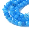 Dyed Natural Malaysia Jade Rondelle Beads Strands X-G-E316-2x4mm-58-3