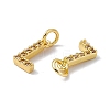 Real 18K Gold Plated Brass Micro Pave Clear Cubic Zirconia Charms KK-E068-VB452-L-3