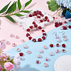80Pcs 8 Styles Handmade Lampwork Beads LAMP-SC0001-88-4