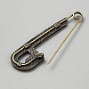 Zinc Alloy Safety Pins JEWB-WH0030-78D-2