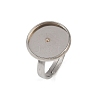 304 Stainless Steel Cuff Ring Components STAS-D372-05P-02A-1