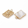 Natural Shell Pendants LS-KK-C100-01G-3