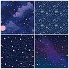 12Pcs Star & Planet & Constellation Theme Scrapbook Paper Pads PW-WGFA888-01-3