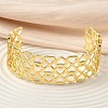 Hollow Brass Cuff Bangles for Women BJEW-F513-01G-1