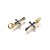 Brass Enamel Charms KK-C106-04G-06-2