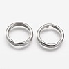 Tarnish Resistant 304 Stainless Steel Split Key Rings STAS-F041-36-1
