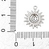 Brass Micro Pave Clear Cubic Zirconia Charms CU-CBA0565-06P-3