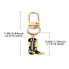 Cowboy Theme Alloy Enamel Pendant Decorations HJEW-YW00022-01-3