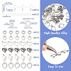 DIY Heart Earring Making Kit DIY-TA0005-40-4