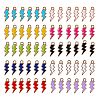 Light Gold Plated Alloy Enamel Pendants ENAM-SZ0001-33LG-8