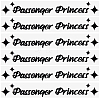 PVC Passenger Princess Self Adhesive Car Stickers STIC-WH0013-11D-1