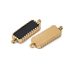 304 Stainless Steel Enamel Connector Charms STAS-G353-04G-01-2