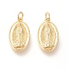 Brass Lady of Guadalupe Pendants KK-L006-022G-1