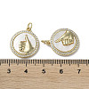 Gesture Theme Brass Micro Pave Cubic Zirconia Pendants KK-G485-18B-G-3