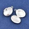 Oval Brass Locket Pendants LS-KK-K414-12E-S-2
