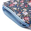 Rose Flower Pattern Cotton Cloth Wallets ABAG-Q043-03-4