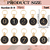 10Pcs Alloy Enamel Pendant Locking Stitch Markers HJEW-BC00081-2