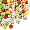 140Pcs 10 Styles Natural Wooden Beads Set WOOD-TA0001-76-13