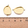 304 Stainless Steel Connector Cabochon Settings STAS-Q113-36G-3