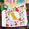 PET Hollow Out Drawing Painting Stencils DIY-WH0391-0412-7