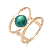 Alloy with Turquoise Round Finger Ring for Women FS-WGC40FF-04-1