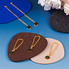 5Pcs 5 Style Flat Round with Letter Alloy Enamel Wine Glass Charms HJEW-TA0001-18-4