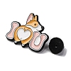 Creative Cartoon Cute Corgi Dog I Love You Zinc Alloy Brooches JEWB-U001-01I-3